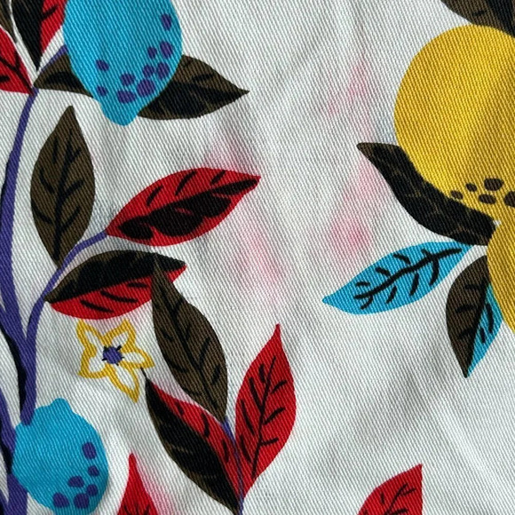 St. John Sport Colorful Butterfly Floral Trucker Denim Jacket READ - Picture 13 of 14